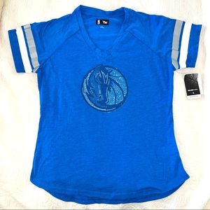 Dallas Mavericks Rhinestone V-Neck